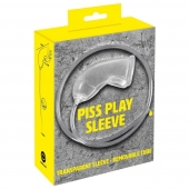 Прозрачная насадка на пенис Piss Play Sleeve для игр с мочеиспусканием - Orion - купить с доставкой в Армавире