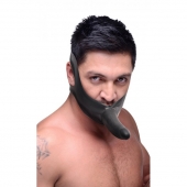 Черный кляп-страпон Masters Mini Face Fuck Strap-On - 14 см. - XR Brands - купить с доставкой в Армавире
