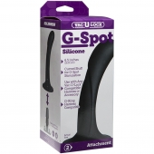 Черная изогнутая насадка Vac-U-Lock G-Spot - 16,5 см. - Doc Johnson - купить с доставкой в Армавире