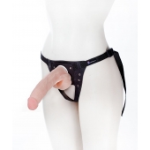 Реалистичный фаллос на поясе Harness - 20,5 см. - LOVETOY (А-Полимер) - купить с доставкой в Армавире