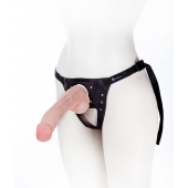 Податливый фаллос на трусиках Harness - 20,5 см. - LOVETOY (А-Полимер) - купить с доставкой в Армавире