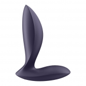 Фиолетовый анальный вибростимулятор Power Plug - Satisfyer - в Армавире купить с доставкой