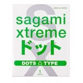 Презерватив Sagami Xtreme Type-E с точками - 1 шт. - Sagami - купить с доставкой в Армавире