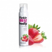 Массажная хрустящая пенка Tickle My Body Strawberry с ароматом клубники - 150 мл. - Love to Love - купить с доставкой в Армавире