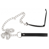 Зажим для половых губ с поводком Pussy Clamp With A Leash - Orion - купить с доставкой в Армавире