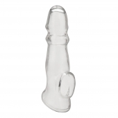 Прозрачная насадка для пениса Girthy Penis Enhancing Sleeve Extension - 17,1 см. - BlueLine - в Армавире купить с доставкой