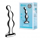 Стальной анальный фаллоимитатор для простаты Stainless Steel Anal Beads - 13 см. - b-Vibe - в Армавире купить с доставкой