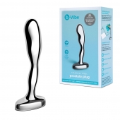 Стальной стимулятор простаты Stainless Steel Prostate Plug - 11,5 см. - b-Vibe - в Армавире купить с доставкой