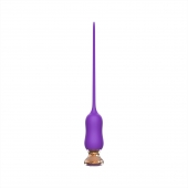Фиолетовый тонкий стимулятор Nipple Vibrator - 23 см. - I-MOON - купить с доставкой в Армавире