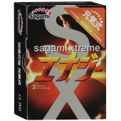 Презервативы Sagami Xtreme ENERGY с ароматом энергетика - 3 шт. - Sagami - купить с доставкой в Армавире