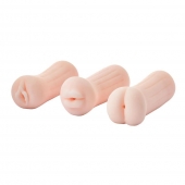Набор из 3 мастурбаторов The Girl Next Door Tina - Dream Toys - в Армавире купить с доставкой