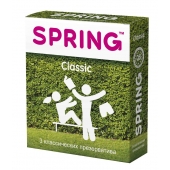 Классические презервативы SPRING CLASSIC - 3 шт. - SPRING - купить с доставкой в Армавире