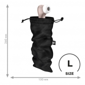Черный мешочек для хранения игрушек Treasure Bag L - Satisfyer - купить с доставкой в Армавире