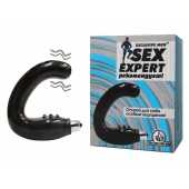 Чёрный массажёр простаты серии Sex Expert - Sex Expert - в Армавире купить с доставкой