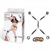 Леопардовая фиксация на матрас для рук и ног Classic Bedspreader - Lux Fetish - купить с доставкой в Армавире