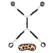 Леопардовая фиксация на матрас для рук и ног Classic Bedspreader - Lux Fetish - купить с доставкой в Армавире