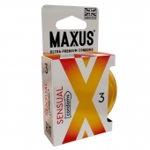 Презервативы анатомической формы Maxus Sensual - 3 шт. - Maxus - купить с доставкой в Армавире