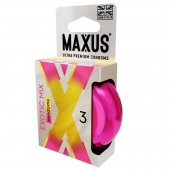Ароматизированные презервативы Maxus Exotic Mix - 3 шт. - Maxus - купить с доставкой в Армавире