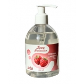 Лубрикант на водной основе Love Protection Raspberry с ароматом малины - 300 мл. - Lola Games - купить с доставкой в Армавире