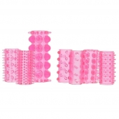 Набор из 7 розовых насадок на пенис ONE-A-DAY PENIS SLEEVES PINK - Seven Creations - в Армавире купить с доставкой