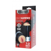Двусторонний мастурбатор REALSTUFF 2 IN 1 HUMMER MOUTH   VAGINA - ротик и вагина - Dream Toys - в Армавире купить с доставкой