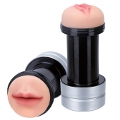 Двусторонний мастурбатор REALSTUFF 2 IN 1 HUMMER MOUTH   VAGINA - ротик и вагина - Dream Toys - в Армавире купить с доставкой