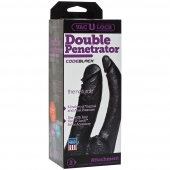 Черная насадка-фаллоимитатор для двойной стимуляции Double Penetrator - 16 см. - Doc Johnson - купить с доставкой в Армавире
