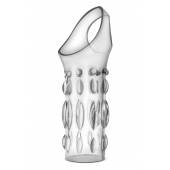 Прозрачная насадка на пенис Stretchy Studded Penis Sleeve Ring - Blush Novelties - в Армавире купить с доставкой