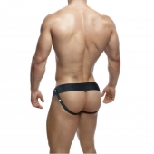 Телесный фаллопротез на черных эластичных ремнях 7 Inch Hollow Strap On - 17 см. - Blush Novelties - купить с доставкой в Армавире