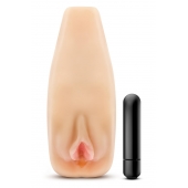 Мастурбатор-вагина с вибрацией Soft   Wet Natasha Realistic Beige Masturbator - Blush Novelties - в Армавире купить с доставкой