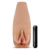 Маструбатор-вагина с вибрацией Soft   Wet Renata Realistic Tan Masturbator - Blush Novelties - в Армавире купить с доставкой