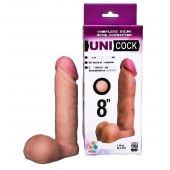 Фаллическая насадка для страпона UNICOCK 8  - 20 см. - LOVETOY (А-Полимер) - купить с доставкой в Армавире