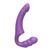 Фиолетовый безремневой страпон Straples Strap-On Dildo - Erokay - купить с доставкой в Армавире