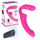 Розовый безремневой страпон Straples Strap-On Dildo - Erokay - купить с доставкой в Армавире