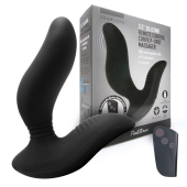 Черный вибромассажер простаты 3,5’’ Remote Control Curve P-spot Massager - 12 см. - Erokay - в Армавире купить с доставкой