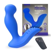 Синий вибромассажер простаты 3,5’’ Remote Control P-spot Massager - 12,5 см. - Erokay - в Армавире купить с доставкой