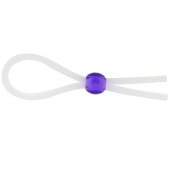 Прозрачное лассо с фиолетовой бусиной SILICONE COCK RING WITH BEAD LAVENDER - NMC - в Армавире купить с доставкой