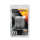Прозрачная насадка с шипами STAY HARD COCK SLEEVE 01 CLEAR - Blush Novelties - в Армавире купить с доставкой