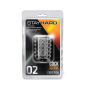 Прозрачная насадка на пенис с шишечками STAY HARD COCK SLEEVE 02 CLEAR - Blush Novelties - в Армавире купить с доставкой