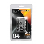 Прозрачная насадка с бороздками STAY HARD COCK SLEEVE 04 CLEAR - Blush Novelties - в Армавире купить с доставкой