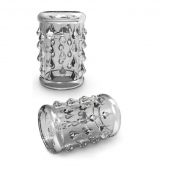 Прозрачная насадка с капельками STAY HARD COCK SLEEVE 05 CLEAR - Blush Novelties - в Армавире купить с доставкой