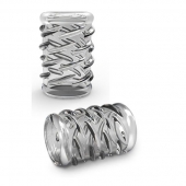 Прозрачная насадка с объёмными чёрточками STAY HARD COCK SLEEVE 06 CLEAR - Blush Novelties - в Армавире купить с доставкой