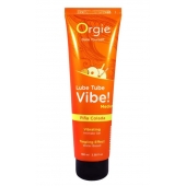 Гель с эффектом вибрации Lube Tube Vibe Medium Pina Colada - 100 мл. - ORGIE - купить с доставкой в Армавире