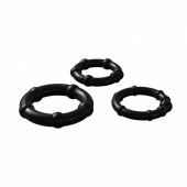 Набор из 3 черных эрекционных колец Babooom Ring Set - Adrien Lastic - в Армавире купить с доставкой