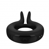 Черное эрекционное кольцо Marry Me Rechargeable Vibrating Cockring - Adrien Lastic - в Армавире купить с доставкой