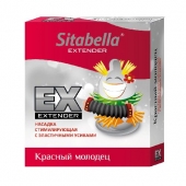 Стимулирующая насадка Sitabella Extender  Красный молодец - Sitabella - купить с доставкой в Армавире