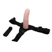 Реалистичный страпон-фаллоимитатор на трусиках Ultra Passionate Harness - 15 см. - Baile - купить с доставкой в Армавире