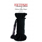 Черная веревка для фиксации Deluxe Silky Rope - 9,75 м. - Pipedream - купить с доставкой в Армавире