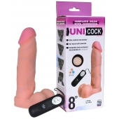 Фаллическая насадка Харнесс UNICOCK 8  с вибрацией - 20 см. - LOVETOY (А-Полимер) - купить с доставкой в Армавире