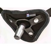 Страпон с 2 насадками и вибрацией UniStrap - 19 и 12 см. - LOVETOY (А-Полимер) - купить с доставкой в Армавире